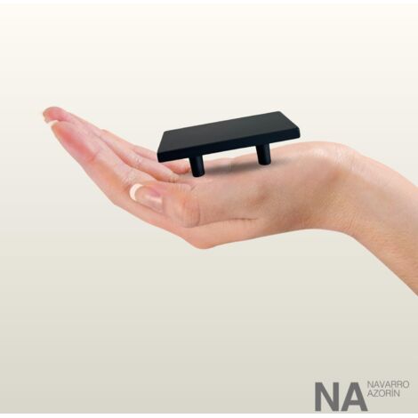 NAVARRO AZORÍN Poignée Encastrée Bender En Zamac Design Élégant Made In Spain Pour Meubles Tiroirs Cuisine Salle De Bain (Longueur 171 mm, Couleur Noir Cobalt) (1/5)