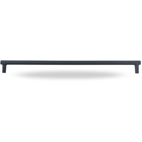 NAVARRO AZORÍN Poignée OVAL en Zamak, Design Élégant Made in Spain, Idéale pour Meubles, Tiroirs, Cuisines et Salles de Bain (Longueur 236 mm, Couleur Noir Cobalt)