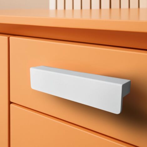 Navarro Azorín Poignée en ABS, Design Élégant Fabriqué en Espagne, Idéale pour Meubles, Tiroirs, Cuisines et Salles de Bain (Blanc) (1/5)