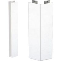 Evotrade – Plinthe de finition de cuisine – Jonction angulaire -90°/+90° – PVC 12,5 mm – Hauteur 150 mm – Couleur blanc