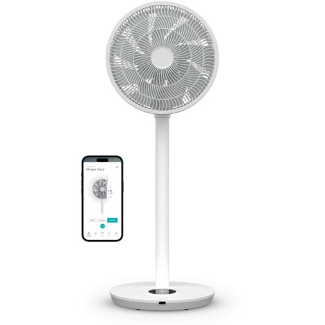 Duux Whisper Flex 2 - Ventilateur sur pied intelligent - Ventilateur sur pied silencieux - Blanc