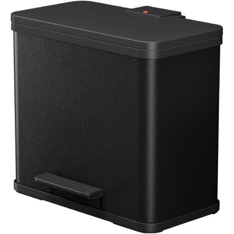 Hailo Eco duo L, Mülltrenner, 2 x 14 Liter, Schwarz