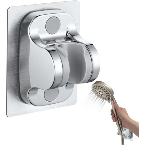 Lot De 2 Supports De Pommeau De Douche Sans Perçage - Ventouse Puissante - Réglable 360° - Pour Tête De Douche Ou Douchette Main - 9