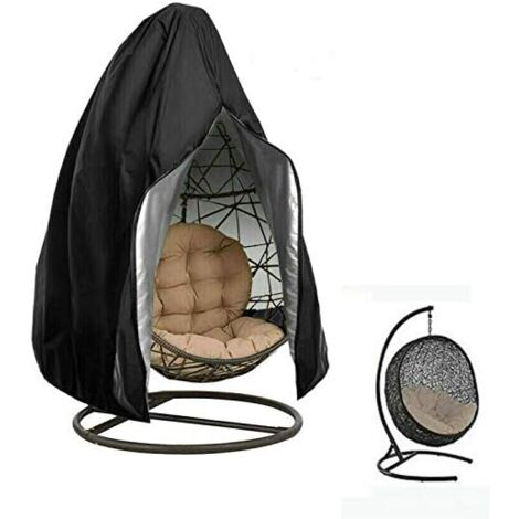 Bâche De Protection Pour Fauteuil Papasan, 420D Oxford Housse Pour Chaise Pivotant Extérieur De Jardin Extérieur, Imperméables Couverture De Chaises à Bascule En O(Size:420D:132*51*89cm,Color:beige