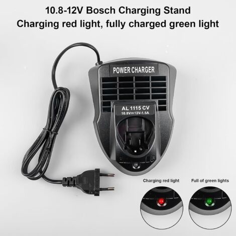 Oplader voor Bosch, accusnellader voor Bosch 10,8 V-12 V
