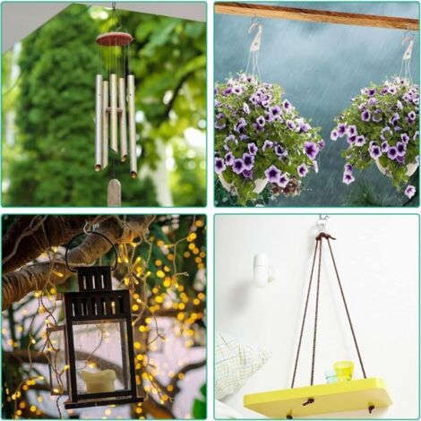 Crochet Inox A Visser 12 Pièces Crochet A Visser Avec Boucle De