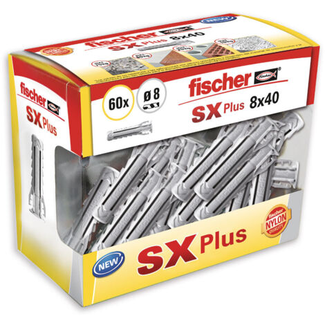 Taco sx plus ø8x40mm diy 60 unid. 568713fischer (1/2)
