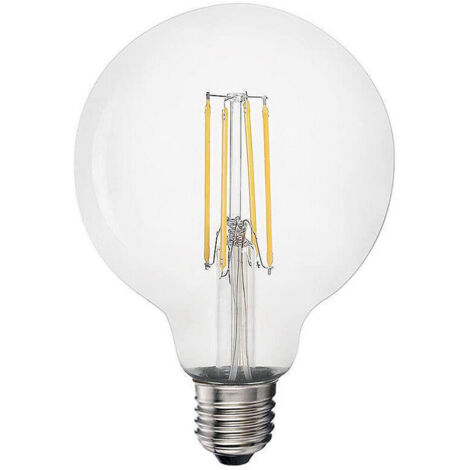 Bombilla de globo con filamento de led e27 6w 800lm 3200k luz calida ø9,5x14cm edm (1/4)