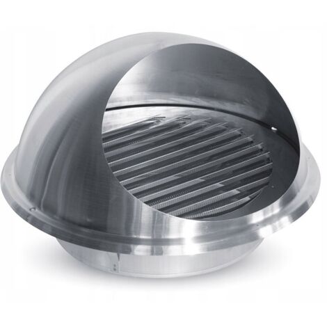 Rejilla ventilación acero inox copa empotrable ø125 mm