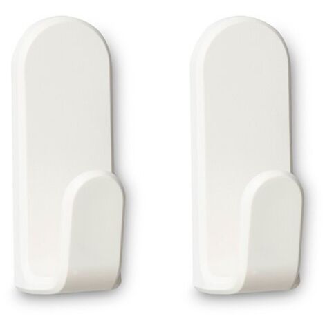 Colgador adhesivo taga blanco, 2 uds
