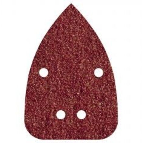 PACK 10 HOJAS DE LIJAR ADHESIVAS, CORINDÓN GRANO 120 PERFORADAS 96x136mm 1763000 WOLFCRAFT