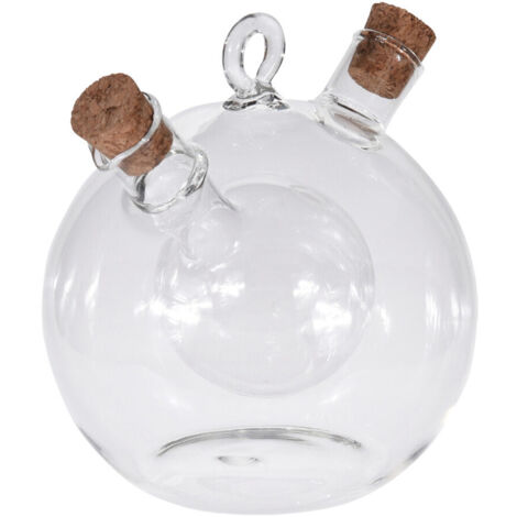 Aceitera y vinagrera de cristal 2 en 1 350ml (1/2)