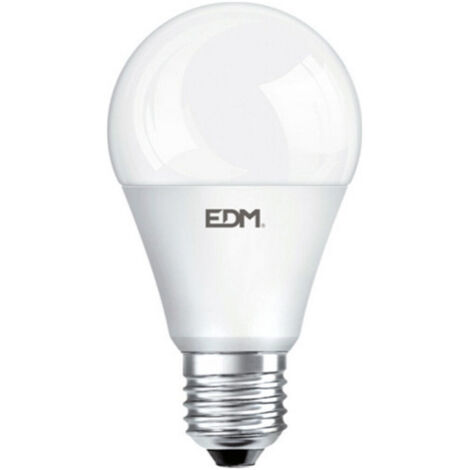 BOMBILLA STANDARD LED REGULABLE E27 10W 810lm 6400K LUZ FRIA Ø5,9x11cm EDM (1/4)