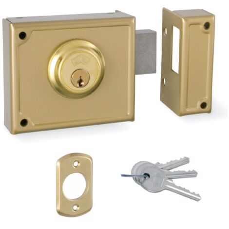 CERRADURA DE SOBREPONER SOLO LLAVE. DERECHA JIS 11-10D JIS