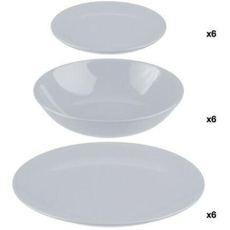 Secret de Gourmet - Servicio gris de 18 piezas