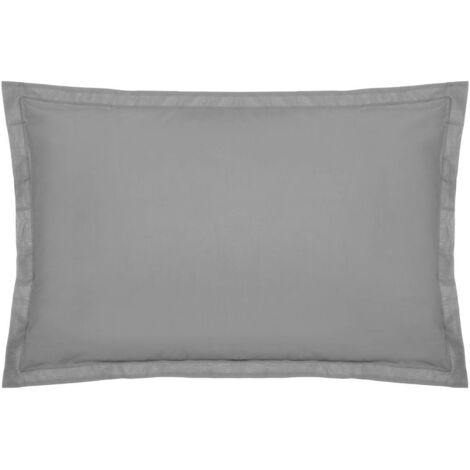 Funda de almohada de algodón - gris 50 x 70 cm - Atmosphera créateur d'intérieur