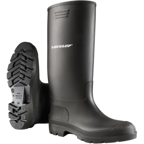S.OF BOTA DE AGUA PVC TALLA 38 CAÑA ALTA NEGRA DUNLOP