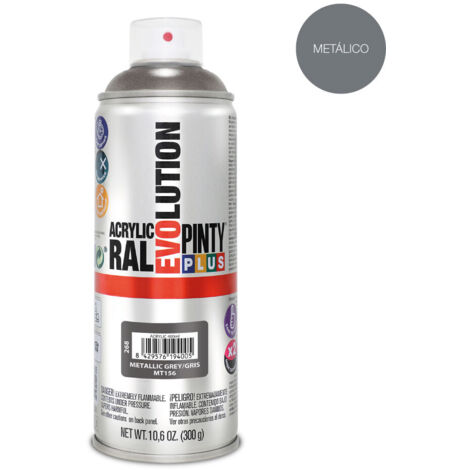 Pintura en spray Pintyplus Evolution MT156 Metalizado 400 ml Gris (1/2)