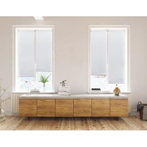 Estor enrollable clip&fix 90x180cm blanco nieve cintacor - storplanet (1/4)