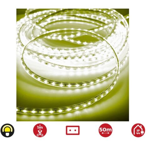 Tira de led 50m. 60 leds/m 4,2w/m amarillo edm ip44 220-240 (1/2)