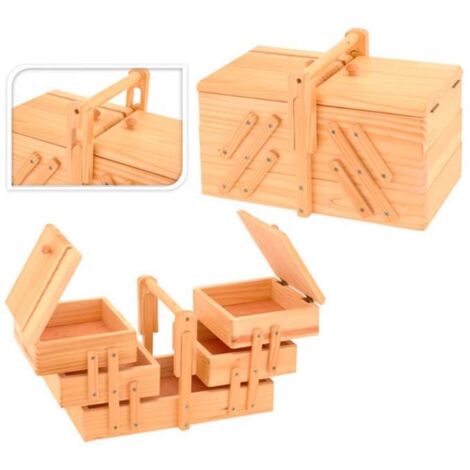 Costurero madera de pino, 30x17,5x19cm, 784610430, excellent houseware