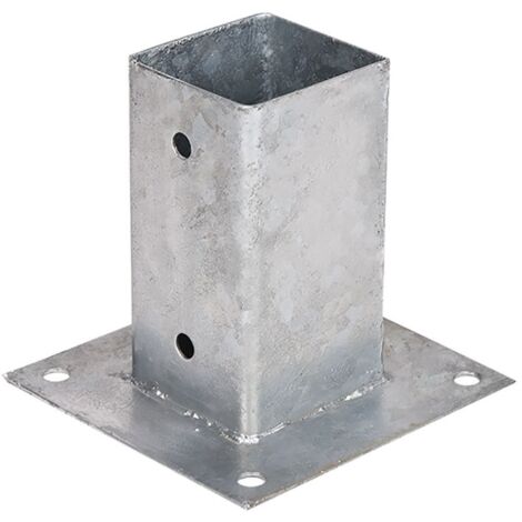 Soporte Anclaje metálico cuadrado para postes y pérgolas Faura 9x9