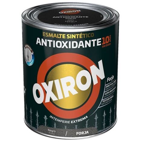 Esmalte sintético metálico antioxidante oxiron negro forja 250ml titan 5809029