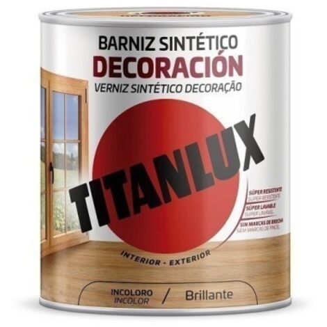 Barniz poliuretano suelos incoloro brillante 0,750l titanlux m16100034
