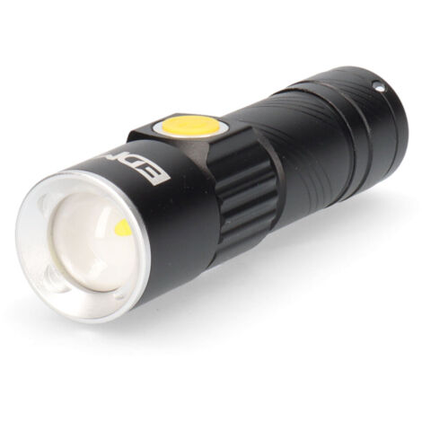 Mini linterna con zoom 1 led 120lm/40lm/ flash 9.000k recargable con usb. (1/5)