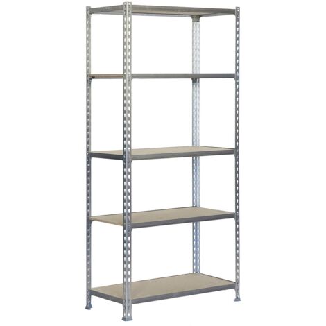 Estantería madera 167.4x71x31cm 5b galva/madera 75kg simon rack (1/3)