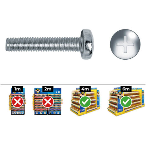 Caja 500 unid. tornillo metrica alomado philips din/ref 7985 ø5x10mm zincado celo