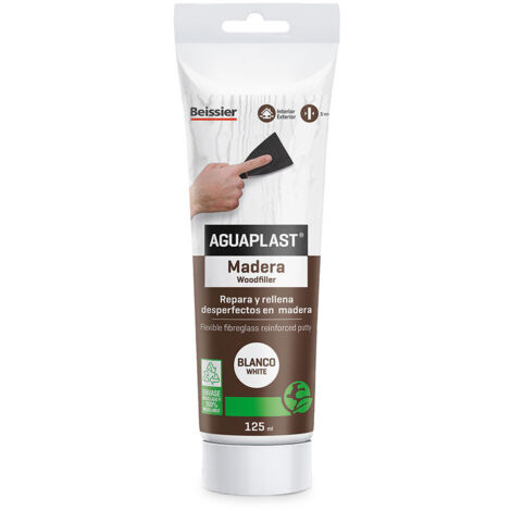 Masilla reparadora para madera de color Blanco (125ml)  AGUAPLAST 24905