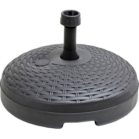 BASE DE PARASOL 20 l COLOR: NEGRO Ø46x15cm IPAE PROGARDEN