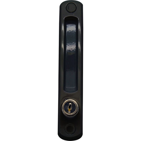 Cierre Corredera Aluminio Placa170x29mm Negro Micel
