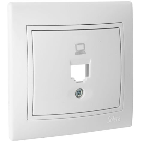 TAPA + CHASIS PARA TOMA DE DATOS RJ45 CON MARCO S.EUROPA SOLERA ERP88/1U (1/2)