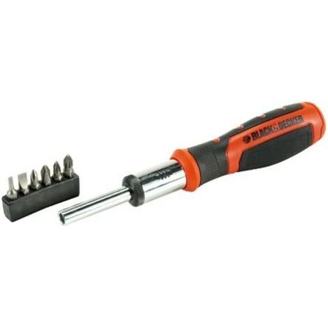 Juego multipuntas con carraca + 6 puntas bdht0-62129 black+decker (1/4)