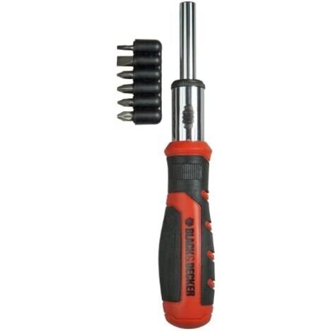 Jeu De 6 Embouts Avec Tournevis Black & Decker BDHT0-62129 – Polyvalent