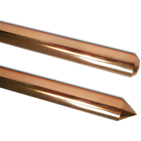 Pica de acero con recubrimiento 100 micras de cobre jabalina 1,5 m