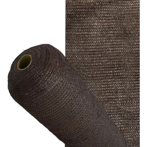 Malla Sombreo Rollo 1,5 x 50 metros, Reduce Radiación, Protección Jardín y Terraza, Regula Temperatura, Color Marrón