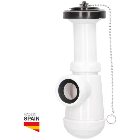 Sifón botella extensible con válvula para lavabo y bidet (1/3)