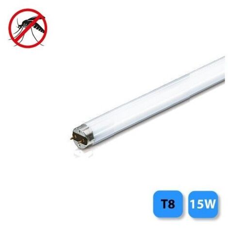Tubo fluorescente T8, 15W, luz actínica, mata insectos  EDM 06022