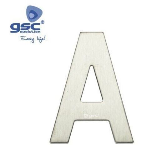 Letra puerta A acero inoxidable con adhesivo GSC 003302620