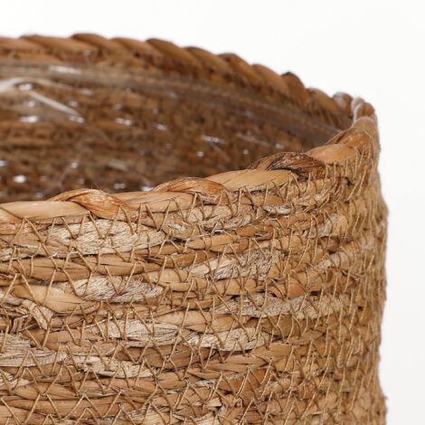 Juego de Cestos Mica Decorations 3 Piezas Marrón Mimbre (1/5)