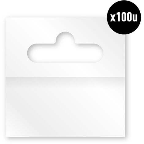 Gancho autoadhesivo flexible pet, transparente, 50 x 50 mm, 100 uds (1/2)