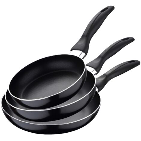 SET 3PC SARTENES ALUMINIO PRENSADO, APTO PARA INDUCCIÓN NAVY BLACK