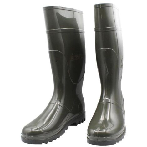 Bota de agua caña alta color verde oliva talla 37