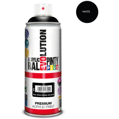 Pintura en spray pintyplus evolution 520cc ral 9004 matt signal black (1/2)