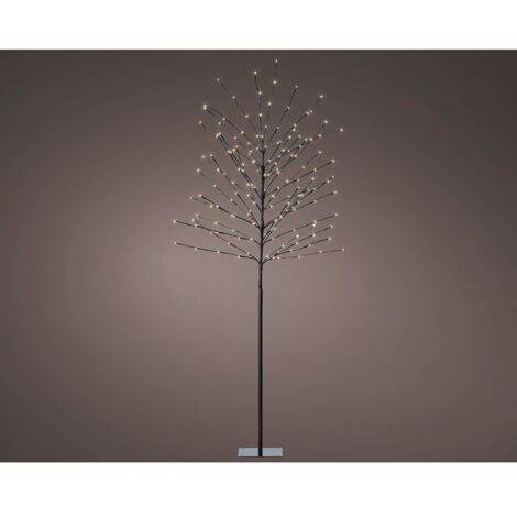 Árbol iluminado exterior 160 leds luz cálida ø70 cm x 1,80 m