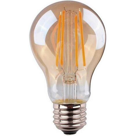 Bombilla standard con filamento de led cristal vintage e27 6w 560lm 2000k luz calida ø6x10,6cm edm