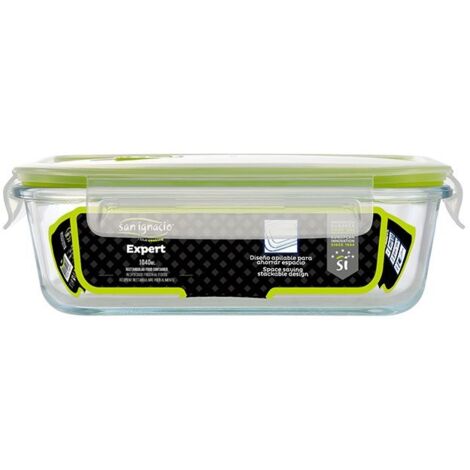 Hermético rectangular 1040ml borosilicato expert sg4702 san ignacio (1/2)